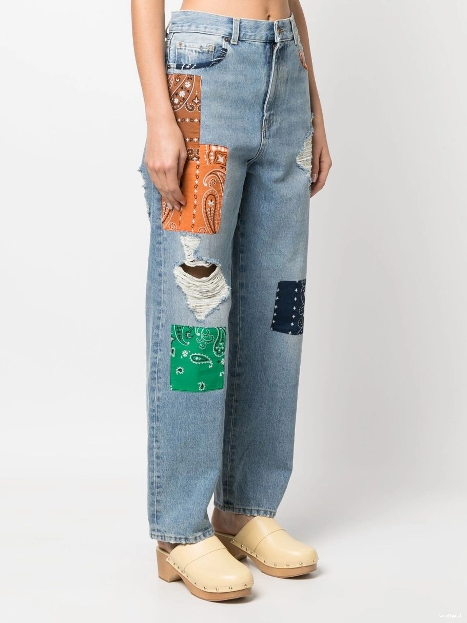 Cheap jeans patchwork-detailing California Women Alanui 0409